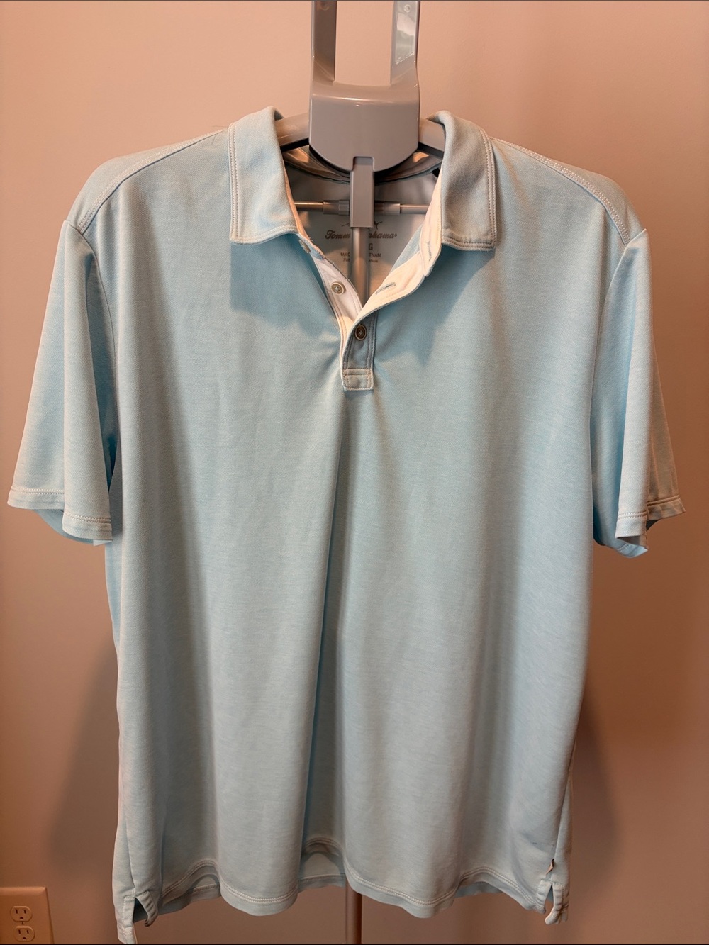 Tommy Bahama Pale Blue Short-Sleeve Polo